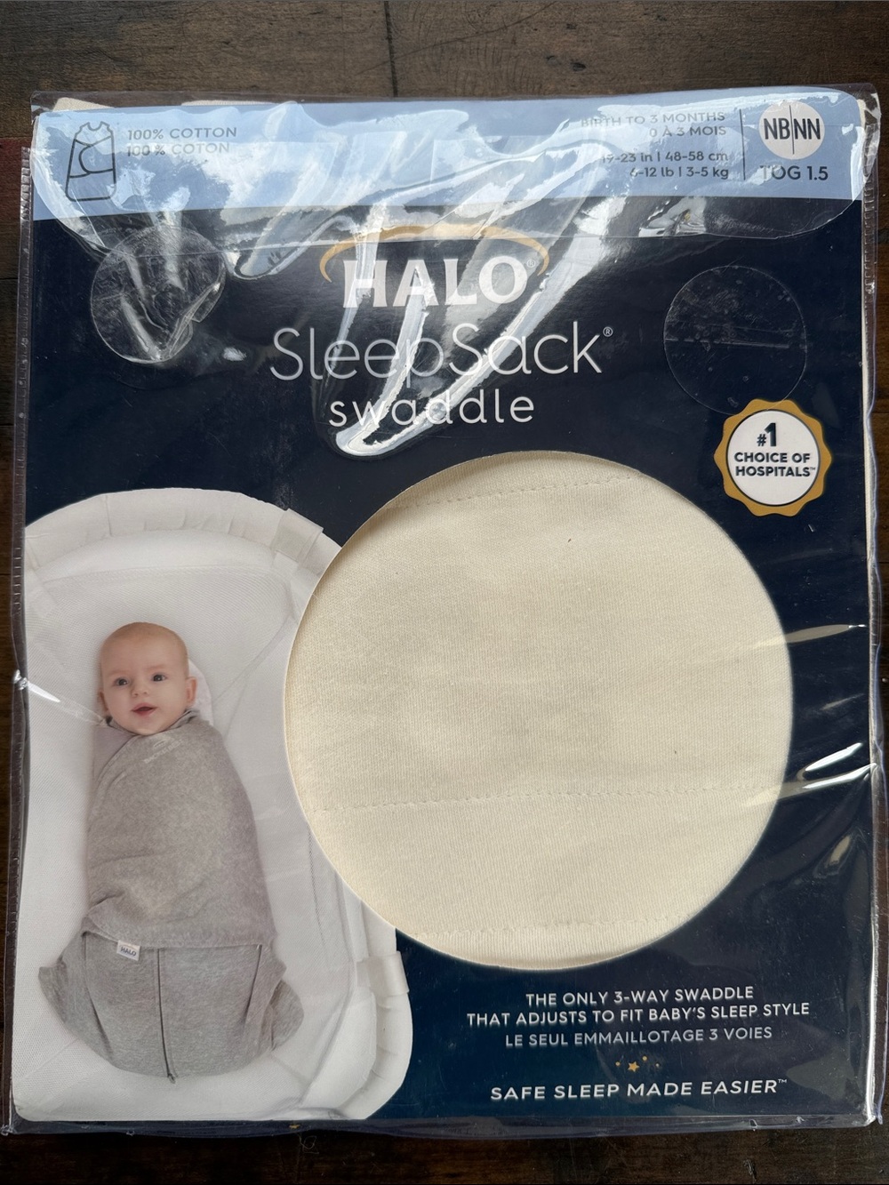 Halo Sleep Sack Swaddle in Cream